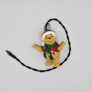 Disney Hallmark Winnie The Pooh Holding String Of Lights Ornament